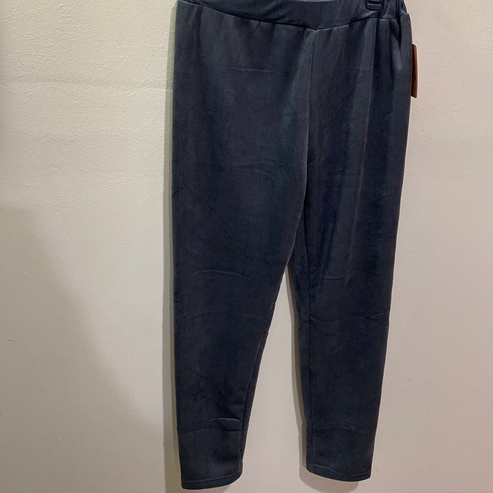 GRAY FLEECE LINED PANTS